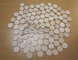 Wood Circles 1.25"x1/8" Craft Disc Flat Hard wood Shapes USA MADE! (1-1/4")