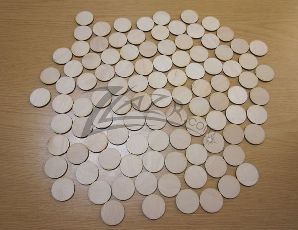 1/2 x 1/8 Bulk Random Bag Acrylic Circle Disc - ZLazr Half pound LB