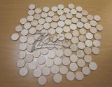 Wood Circles 1"x1/8" Craft Disc Flat Hard wood Shapes USA MADE!