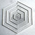 Template Nested 4" x 1/8" HEXAGON Acrylic Plastic Stencil Quilting