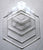 Template Nested 4" x 1/8" HEXAGON Acrylic Plastic Stencil Quilting