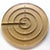 Template Nested Circle 4" x 1/4" SLOTTED Acrylic Plastic Stencil Quilting