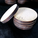 Wood Thick Circles 2"x1/4" (Nominal) Craft Disc Flat Hard wood Shapes USA MADE!