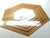 Template Nested HEXAGON 8"(4 piece) Acrylic Plexiglass Quilt Stencil - 1/8" Thick