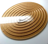 Template Nested OVAL 8" x 10" Acrylic Plexiglass Quilt Stencil - Longarm 1/4"