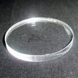 CIRCLE LARGE 2"x 3/16" THICK Clear Acrylic Plastic Plexiglass Geometric Craft