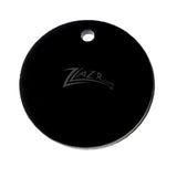 BLACK 2" x 1/8" Circles Medium Acrylic 1-Keychain Hole