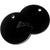 BLACK 2" x 1/8" Circles Medium Acrylic 1-Keychain Hole