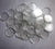 CIRCLE THIN 1-7/8"x1/16" Clear Acrylic Plastic Plexiglass