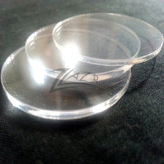 CIRCLE THIN 1-1/2"x1/16" Clear Acrylic Plastic Plexiglass