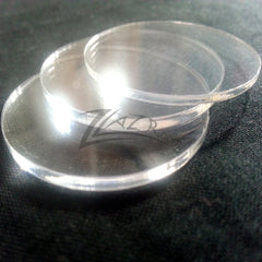 CIRCLE THIN 1-1/4"x1/16" Clear Acrylic Plastic Plexiglass