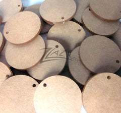 3.5" x 1/8" Circles Medium Clear Acrylic 1-Keychain Hole
