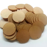 1.5" x 1/16" THIN Clear Circle ACRYLIC Disc Family Date Board Tags 2 Hole 1-1/2"