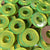 Washer COLOR 3/4"x1/8" with 5/16" HOLE Acrylic Circle Disc Spacer - NEON GREEN