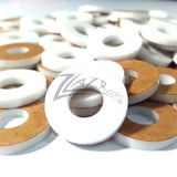 Washer COLOR 3/4"x1/8" with 5/16" HOLE Acrylic Circle Disc - WHITE