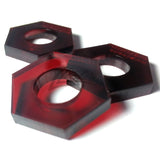 Washer HEXAGONS 3/4"x1/8" Color Acrylic and 5/16" HOLE