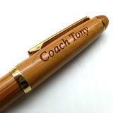 Pen - Wooden BAMBOO Custom engraved pen - Personalized