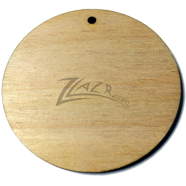 3/8x1/8 Wooden Circle Disc Tag Family Birthday Date Board - ZLazr