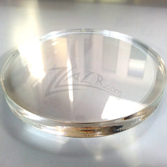 2.5" x 1/2" Super Thick Circle Clear Acrylic Plastic Plexiglass