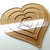 Template Nested HEART 6" Acrylic Plastic Stencil Quilting 1/4"