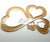 Template Nested HEART 6" Acrylic Plastic Stencil Quilting 1/4"