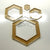 Template Nested 4" x 1/8" HEXAGON Acrylic Plastic Stencil Quilting