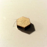 Wood HEXAGONS Small 10mm x 1/8" Craft Disc Flat Hard wood Shapes USA MADE!