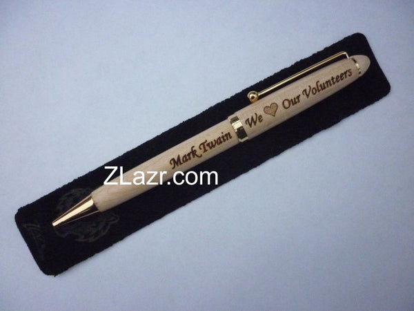 1 CUSTOM Wooden Maple Pens - Personalized – ZLazr