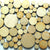 Random 3/4", 7/8", 1" Small Solid Circles 1/8" Disc