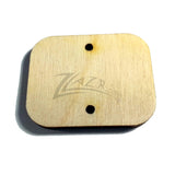 Wood Blanks Rectangles 1-1/4" x 1-1/2" x 1/8" 2-Holes - Landscape Style (1.25" x 1.5")