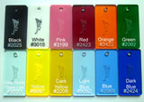 1/16" UPGRADE (4) COLORS Acrylic