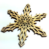 Snowflake "Q" Wood Holiday 1/8"