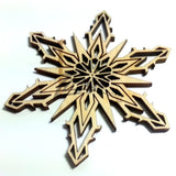 Snowflake "R" Wood Holiday 1/8"