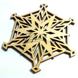 Snowflake "T" Wood Holiday 1/8"