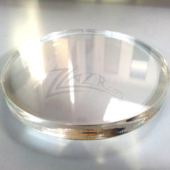1.25" x 1/2" Super THICK Circle Clear Acrylic Plastic Plexiglass (1-1/4")