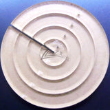 Template Nested Circle 4" x 1/4" SLOTTED Acrylic Plastic Stencil Quilting