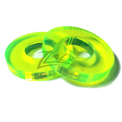 Washer COLOR 3/4"x1/8" with 5/16" HOLE Acrylic Circle Disc Spacer - NEON GREEN