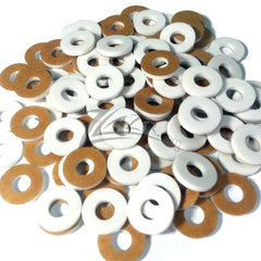 Washer THIN CIRCLES 3/4"x1/16" WHITE 5/16" HOLE Color Acrylic Disc