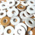 Washer COLOR 3/4"x1/8" with 5/16" HOLE Acrylic Circle Disc - WHITE