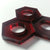Washer HEXAGONS 3/4"x1/8" Color Acrylic and 5/16" HOLE
