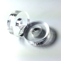 Washer 1/4" THICK CIRCLES 3/4"x1/4" Clear Acrylic and 5/16" HOLE