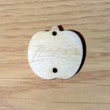 Wood Holiday Apple 1" 2-Holes