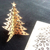 Business Cards Christmas Tree Wooden Cards - Personalized