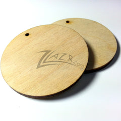 Wood Circles 2"x1/8" 1-Key Chain HOLE Craft Disc Flat Hard wood Shapes USA MADE!