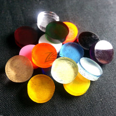 (0.875") 7/8" x 1/8" Color Circles Random Acrylic Disc