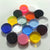 BLACK .75" x 1/8" Circles Acrylic Disc Pendants (3/4")
