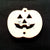 Wood Holiday Halloween PUMPKIN Jack-o-Lantern 1" 2-Holes