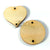 Wood (100) 20+80 COMBO Hearts & Circles 2-Hole - (3 Sizes available)