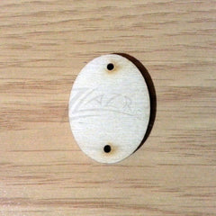 Wood Holiday Oval 1.25" 2-Holes