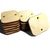 Wood Blanks Rectangles 1-1/4" x 1-1/2" x 1/8" 2-Holes - Landscape Style (1.25" x 1.5")